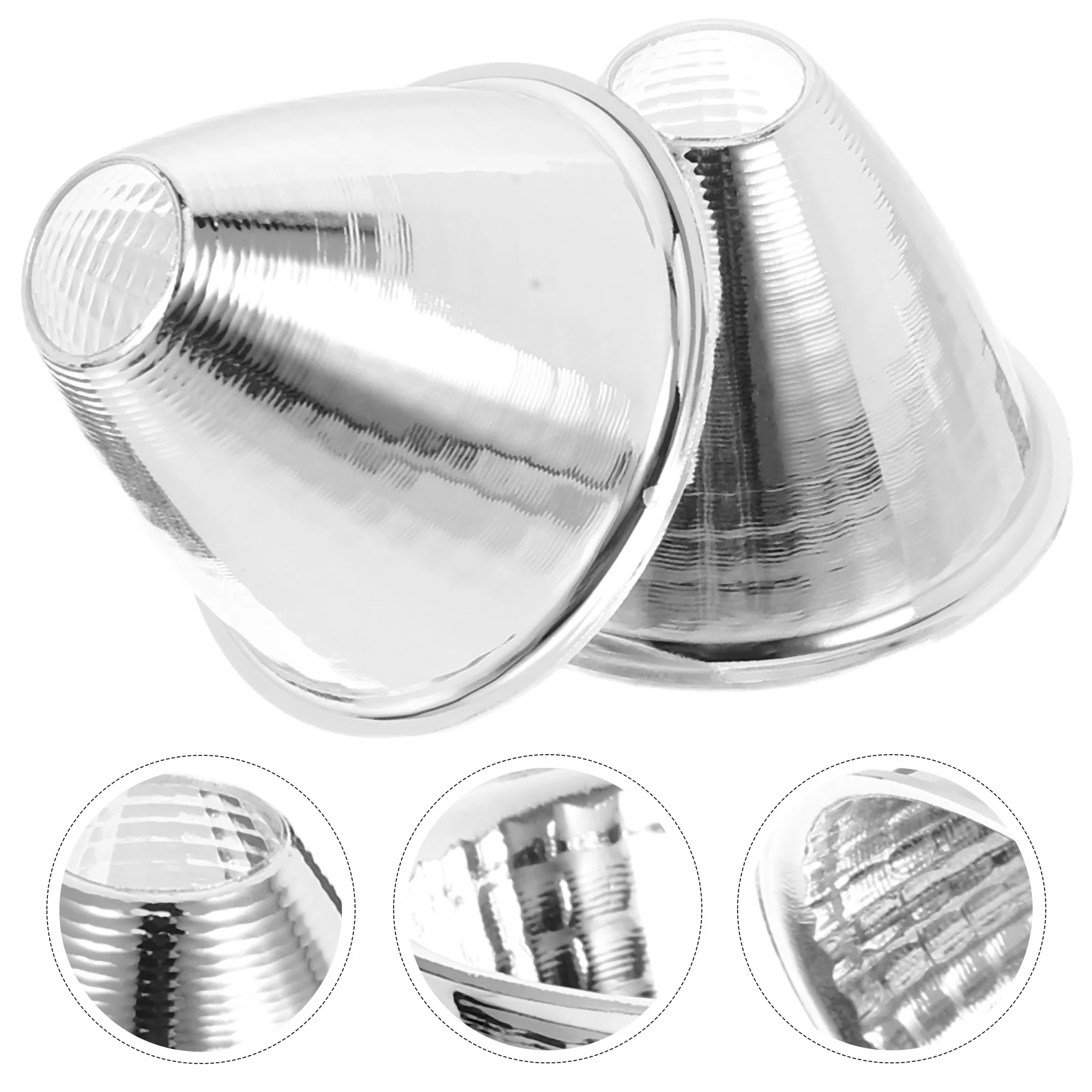 

2Pcs Flashlight Reflector Cup Accessory Kit for Repairing and Upgrading Eye Comfort Even Light Distribution Light Reflector