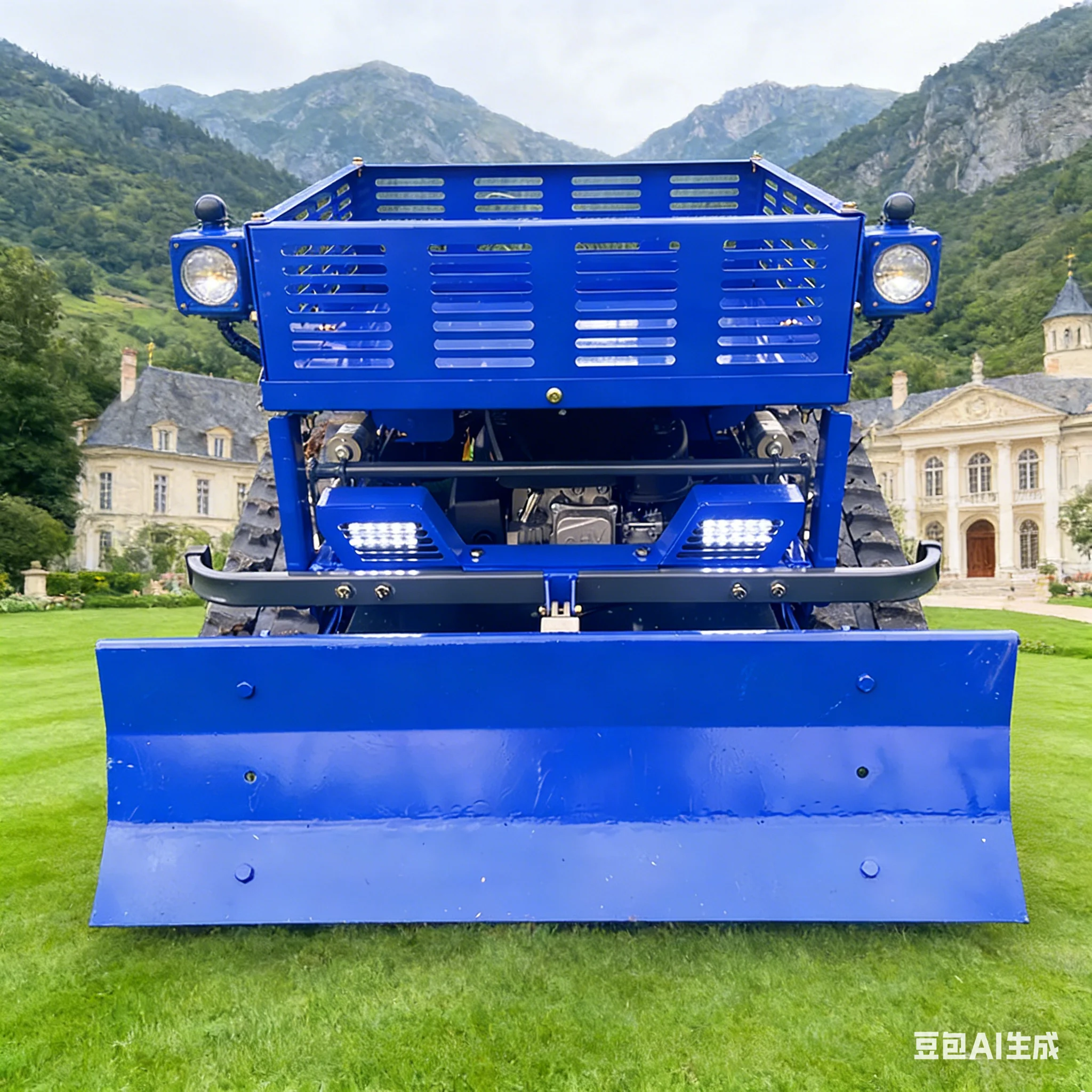 Customized Anti Winding Spiral Flail Blade Remote Control Lawn Mower For Pomegranate Orchard Tall Row Weed Clearing No Grass