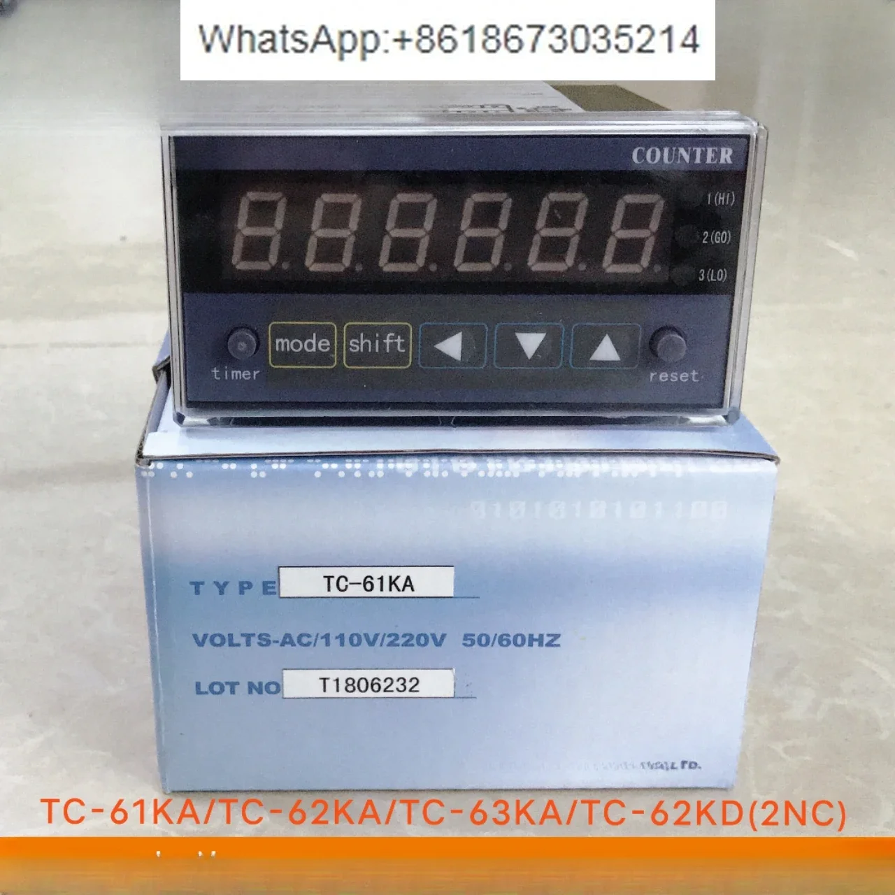 Counter TC-61KA  62KA  63KA Six-bit Taide import counter TC-62KD (2NC)