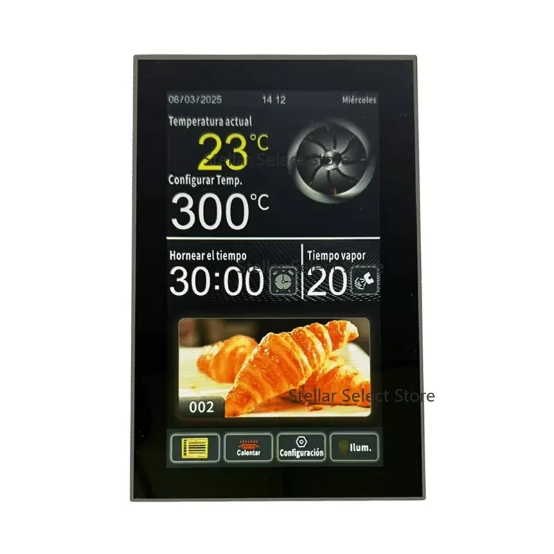 Gran oferta controlador De horno De convección con pantalla táctil De 7 pulgadas Controlador De Horno controlador De equipo para hornear controlador De temperatura