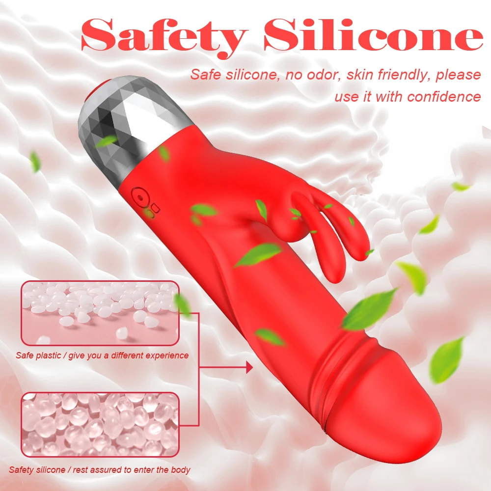 Powerful Rabbit Vibrator for Women Clitoris Stimulator Silicone G Spot Mini Bullet Vibrator Female Dildo Sex Toys for Adults 18+