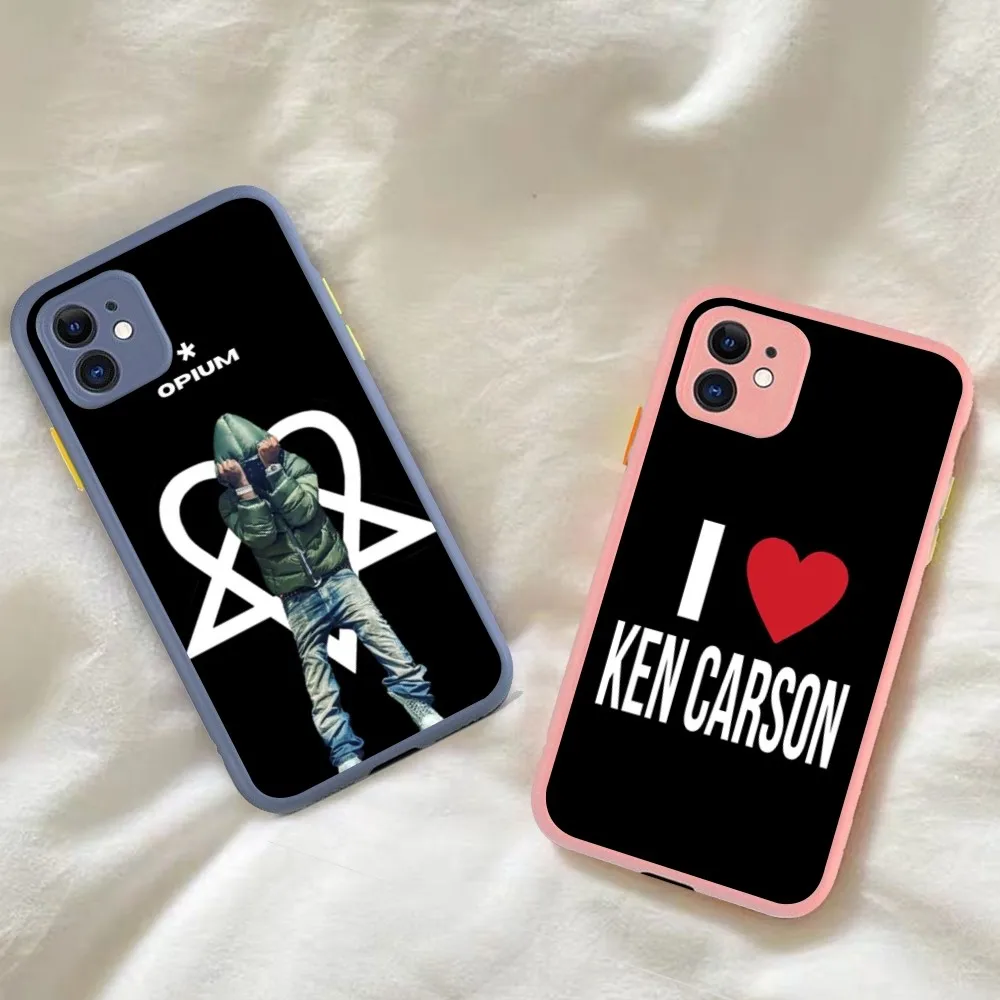 Ken Carson Teen X Phone Case for iPhone 14 11 12 13 Mini Pro Max 8 7 Plus X XR XS MAX Translucent Matte Cover