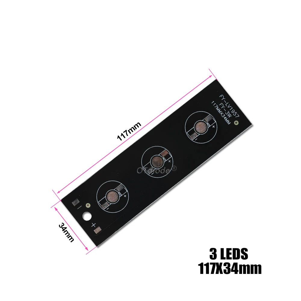 1-10pcs 1W 3W 5W LED Aluminum Base Plate 130mm 150mm 300mm 400mm 500mm 595mm PCB Board For 1 3 5 7 10 12 15 W Watt Light Beads