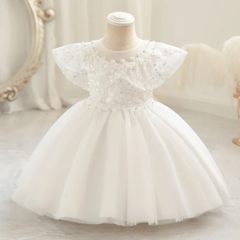 Kids Tutu Birthday Princess Party Dress Girls Infant Lace Children Bridesmaid Elegant Dress Girl Baby Girls Christmas Clothes