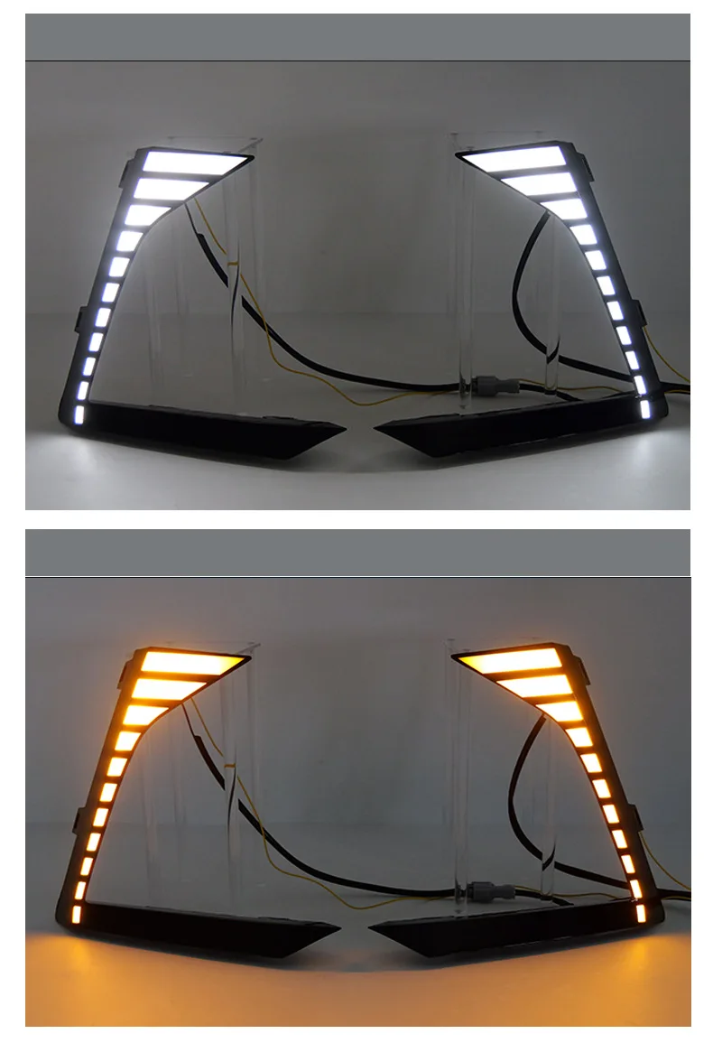 DRL for Toyota Corolla 2026 Mustang Model Car LED Daytime Running Light 12V Front Fog Light Modified Dynamic Turn Signal Lamp detail image 5