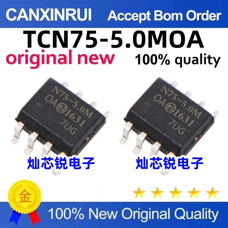 

（10 pieces）TCN75-5.0 MOA N75-5.0 M SOP-8 Temperature Sensor Chip