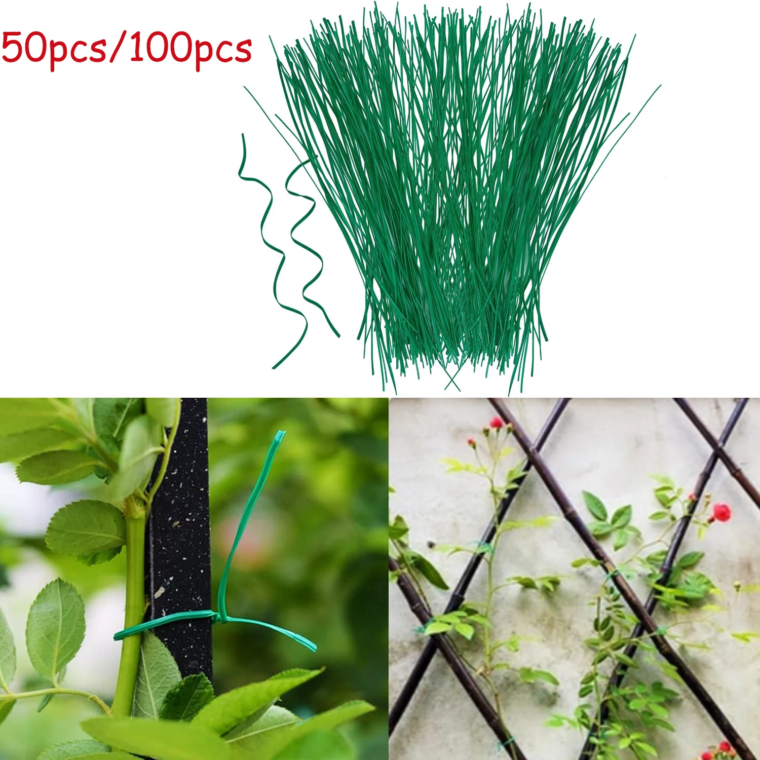 50/100Pcs Plant Twi… - image