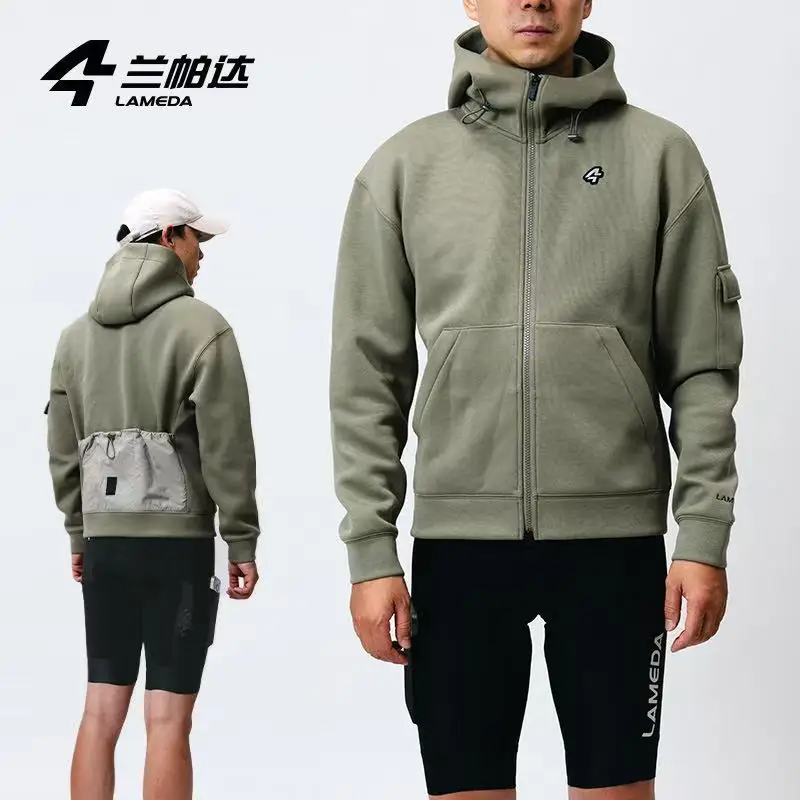 Lameda Men's Winter Jackets Windproof Warm Men's Jacket Breathable Fleece Clothing Windproof Jackets Men's Cycling Clothing