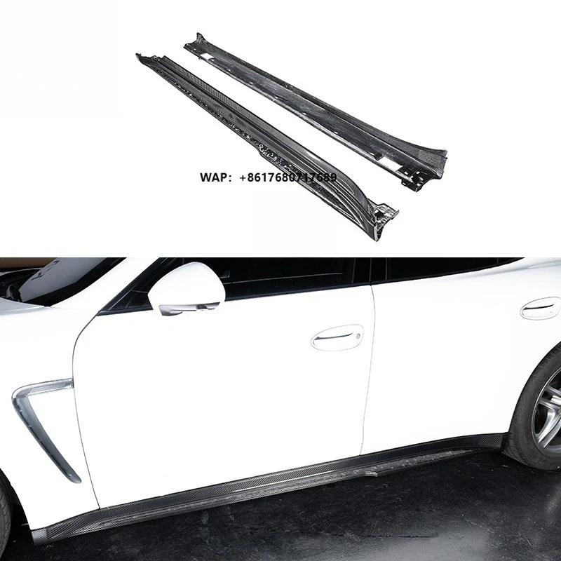 

Auto Parts Upgrade Carbon Fiber Body Side Skirt Body Kit Car Side Skirts Carbon for Panamera 970 2010-2016