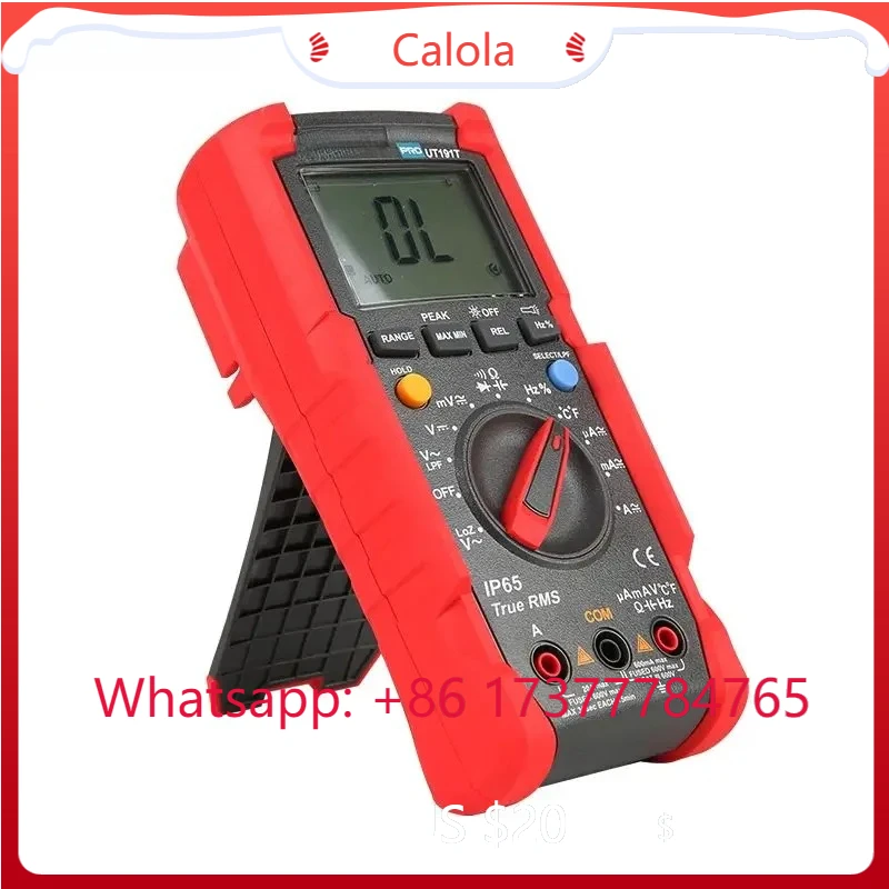 UT191T UT191E True RMS Digital Multimeter 6000 Counts 600V 20A AC DC Capacitor Professional DMM Tester