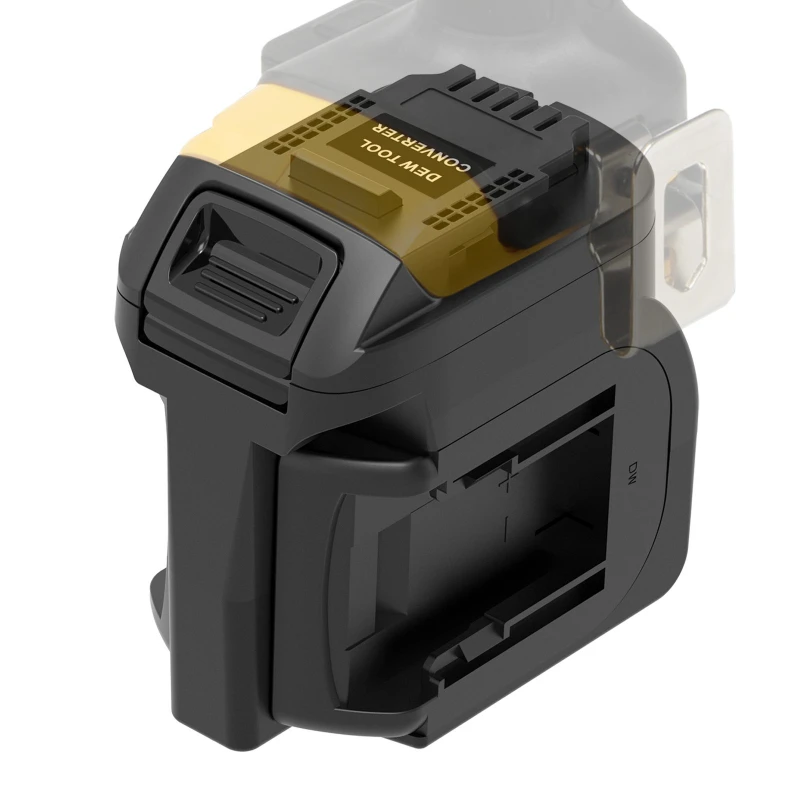 DW20DW 2-in-1 Battery Adapter for Dewalt 2packs 20V Li-ion Batteries Compatible with For Dewalt 20V Battery Cordless Power Tools
