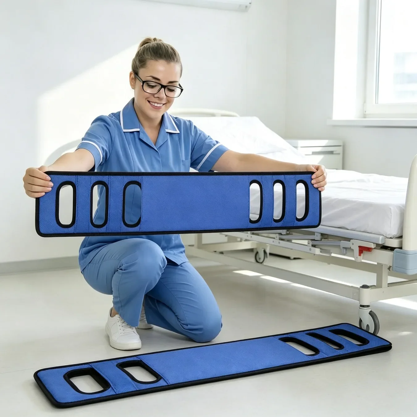 Elderly Transfer Auxiliary Waist Belt Solid Non Slip Mobility Assist Strap For Patient Lifting And Body Movement Assistance