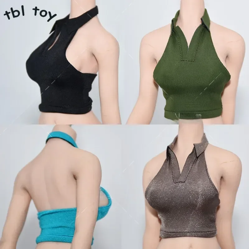 1/6 Scale Female Bodycon Skirt Dress Sleeveless Top Clothes Doll for 12