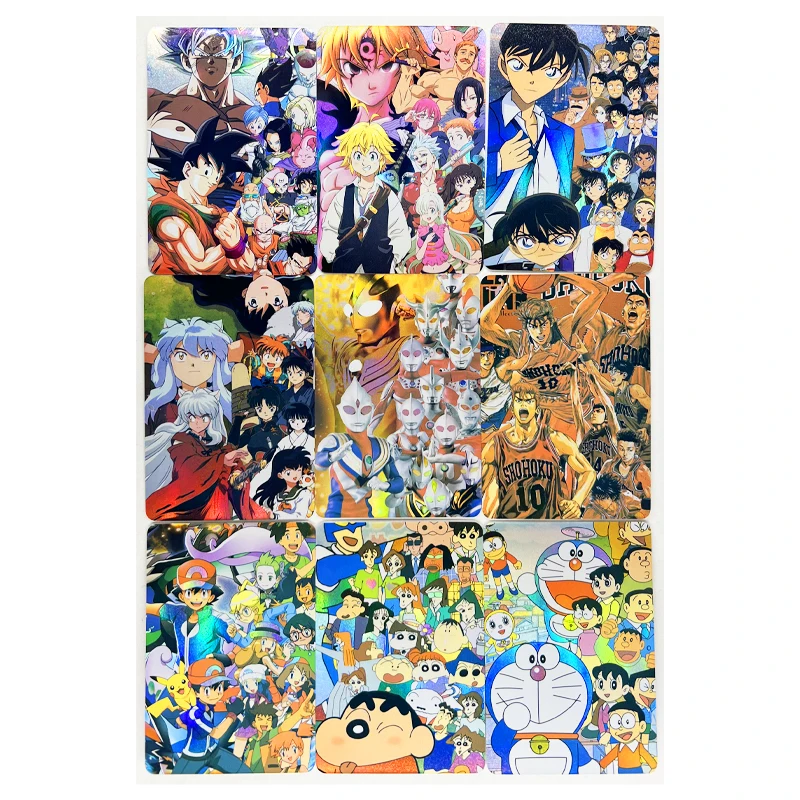 

9pcs/set Dragon Ball Z GT Jump SLAM DUNK Super Saiyan Heroes Battle Card Ultra Instinct Goku Vegeta Game Collection Cards