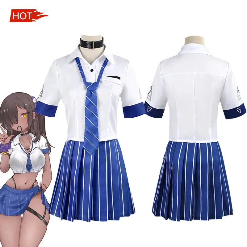 

Game NIKKE：The Goddess of Victory Naga Cosplay Costume Women Shirt Skirt Set Sexy JK School Uniform Halloween Carnival Clothes