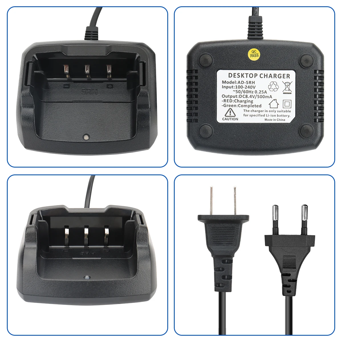 Baofeng cargador UV-5RH base de escritorio para walkie-talkie - imagen 5