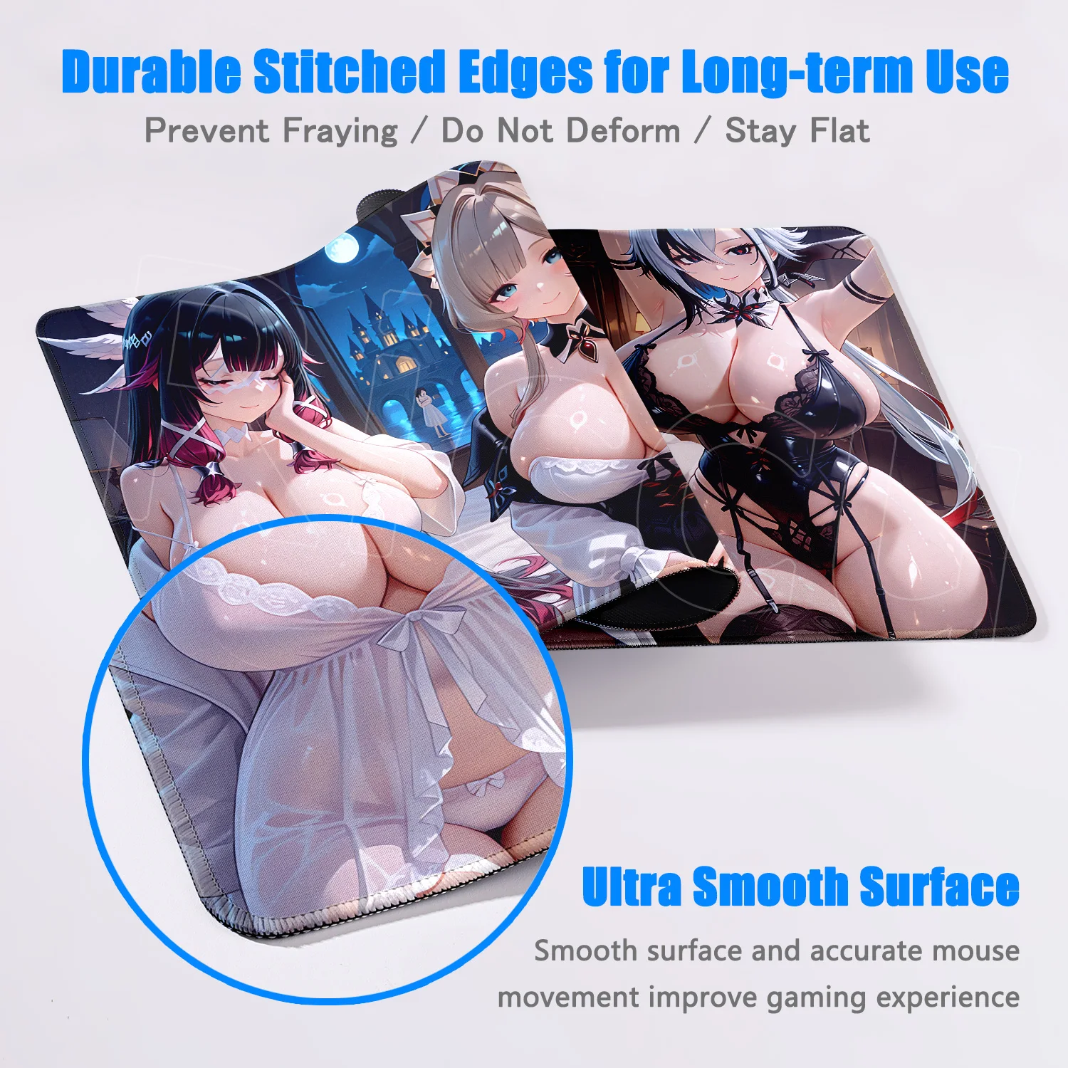 كولومبينا جينشين إمباكت Xxl HD مثير أنيمي فتاة ماوس الوسادة هنتاي ماوس الوسادة الرياضة الإلكترونية حصيرة مكتبية الكمبيوتر كبير Playmat لطيف فتاة ماوس حصيرة