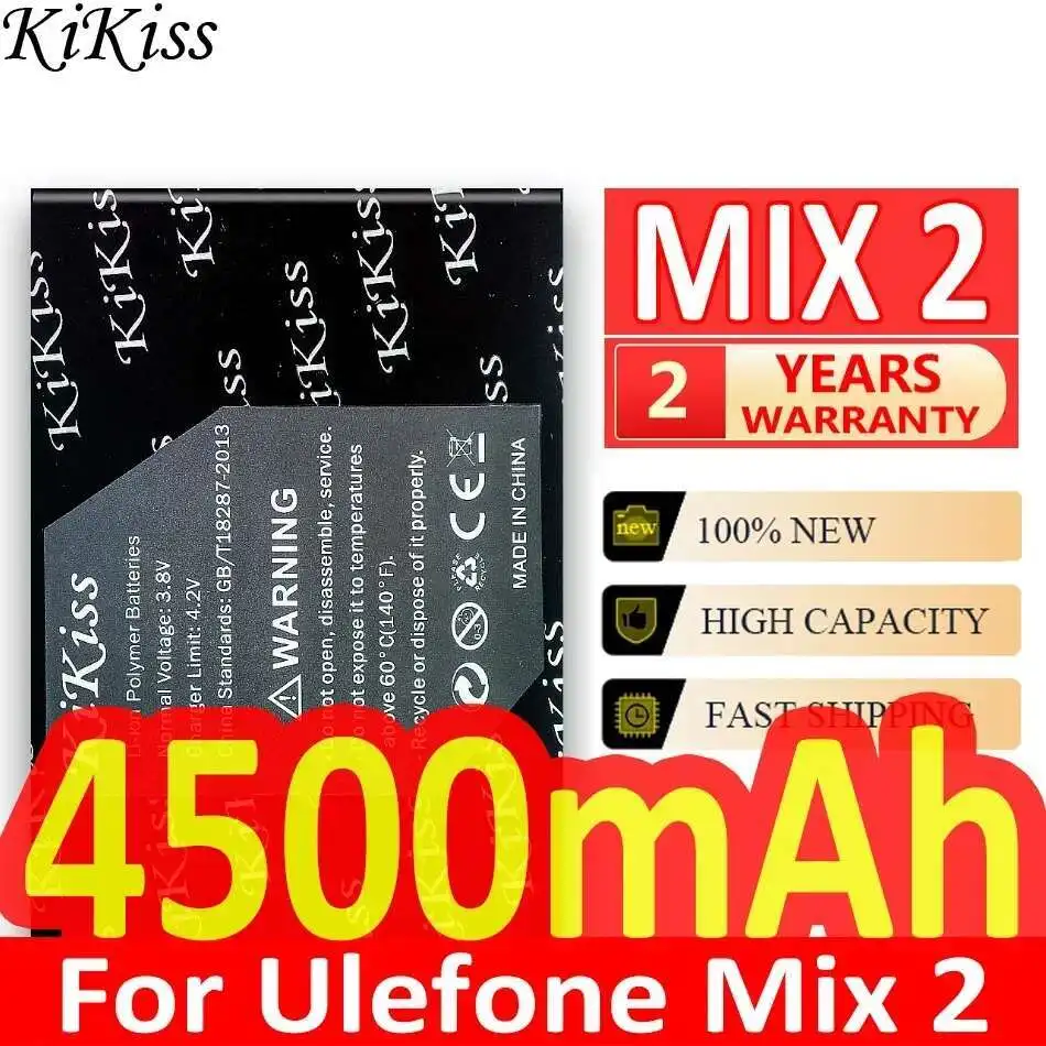 

Fast Charging Long-Lasting 4500Mah For Ulefone Mix 2 Mobile Phone Battery