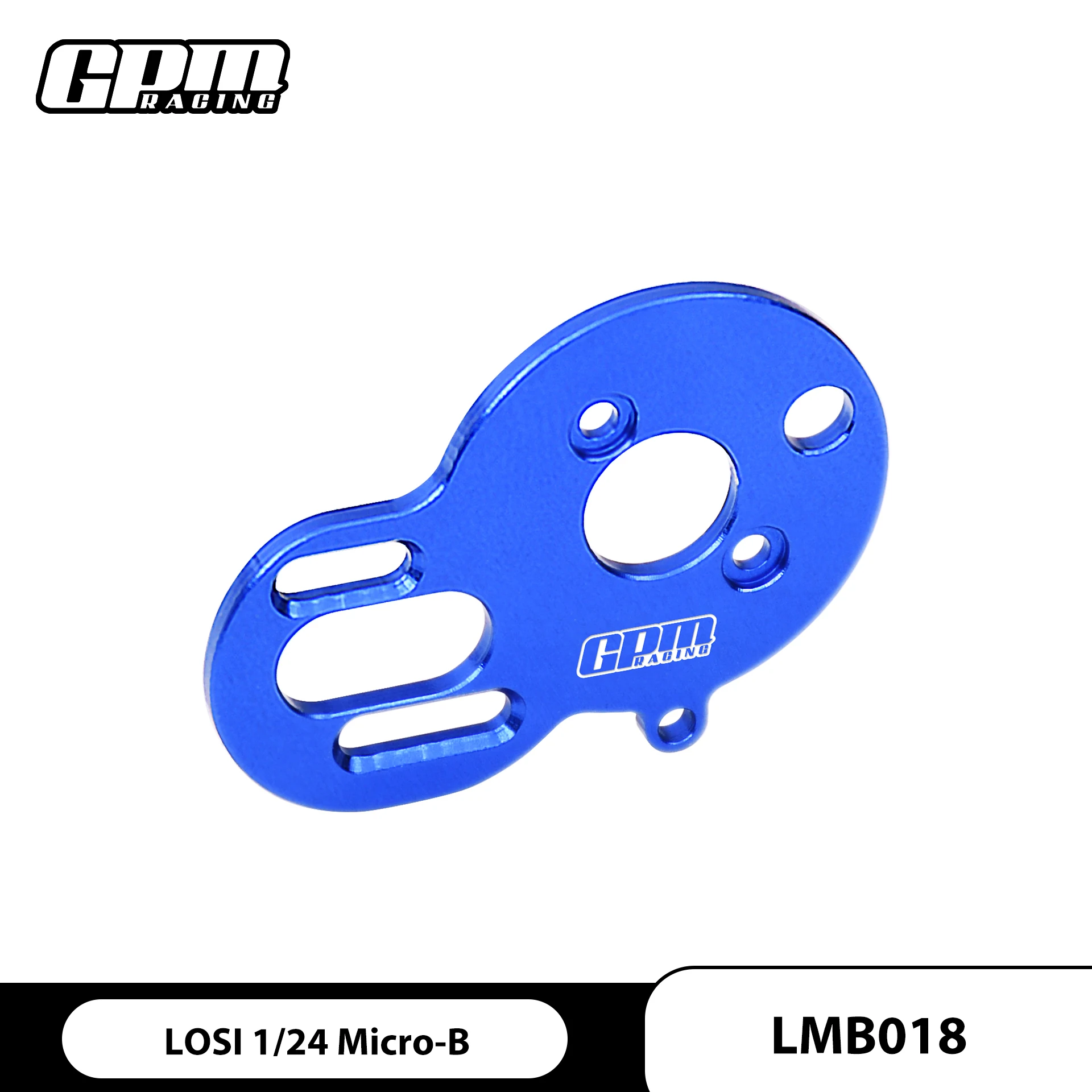 GPM Alu7075 Motor Plate compatible HobbyWing 1621 motor LOSI Micro-B Micro-T LOS00007