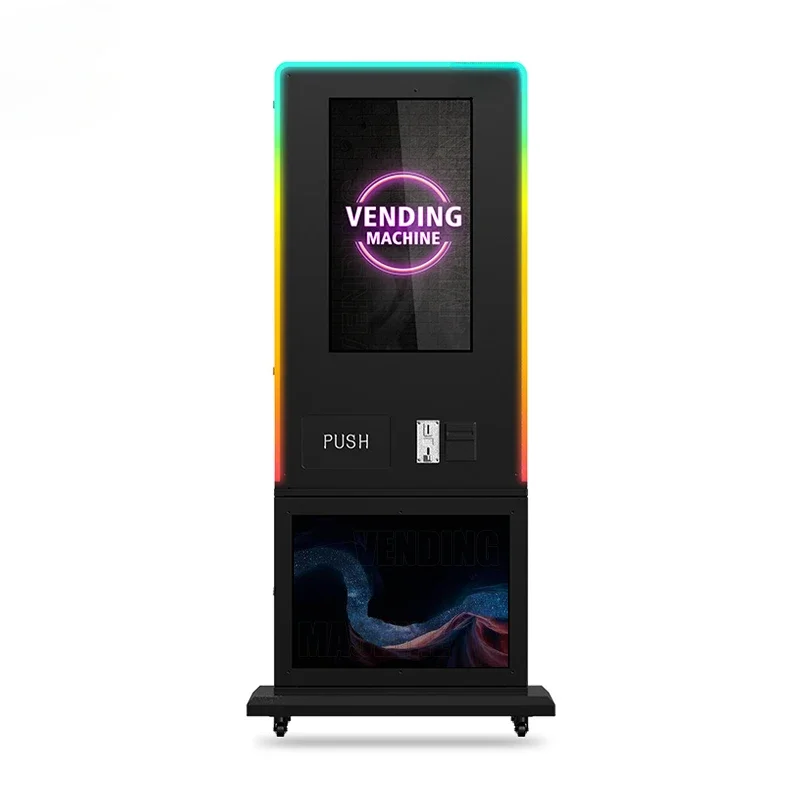 High Tech Smart Vending Machine 32 Inch Touch Screen Vending Machine With Id Scanner