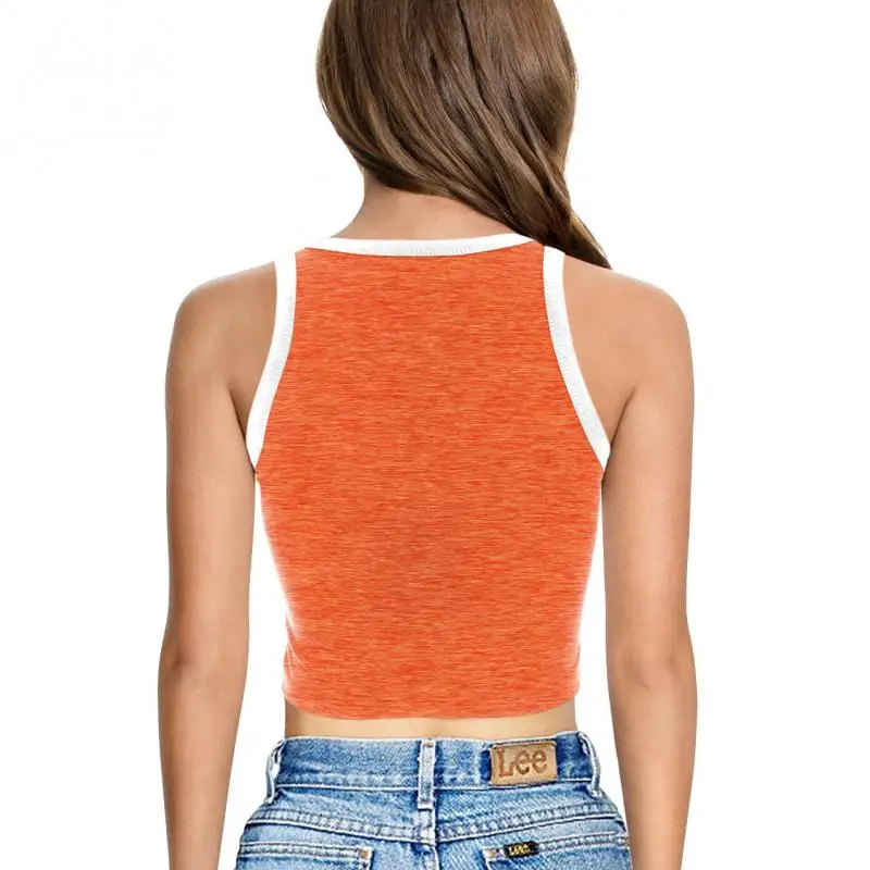 Nadanbao Damen-Crop-Top mit Geister-Kürbis-Print, kurze Weste mit Rosen-Totenkopf-Muster, sexy, schmales, ärmelloses Hemd, Halloween-Party-Top – Detail 32