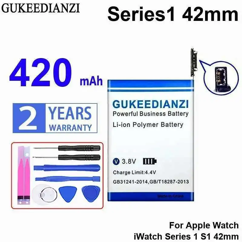 

For Apple Watch iWatch Series 1 S1 42mm Series1 Long-Lasting 420mAh Watch Battery Reliable Replacement