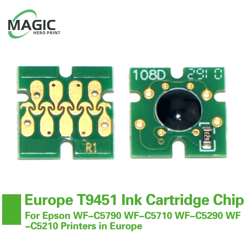 chip de cartucho de tinta para epson t9451 t9441 t9461 arc auto reconjunto chip para epson wf c5790 wf c5710 wf c5290 wf c5210 impressoras na europa 01