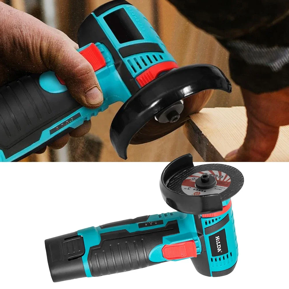 19500RPM Brushless Angle Grinder Cordless Polisher 12V Electric Car Polishing Machine 300W Diamond Cutting Grinder Power Tool