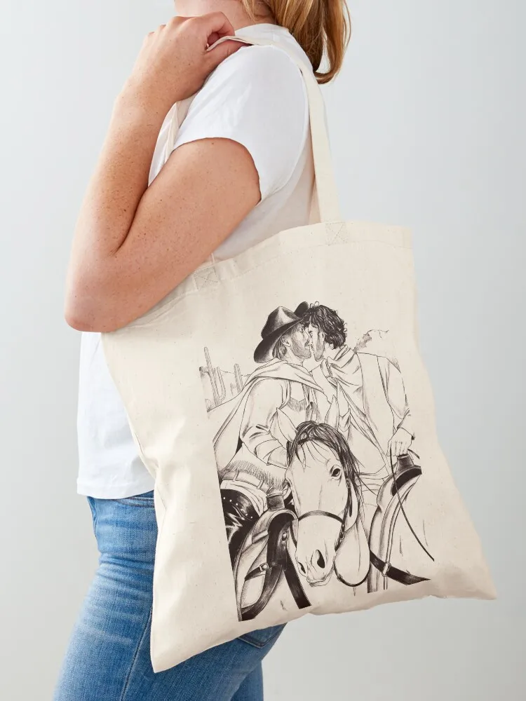 

Western Romance Tote Bag Women's tote bag reusable grocery bags cloth bag woman Women's handbag