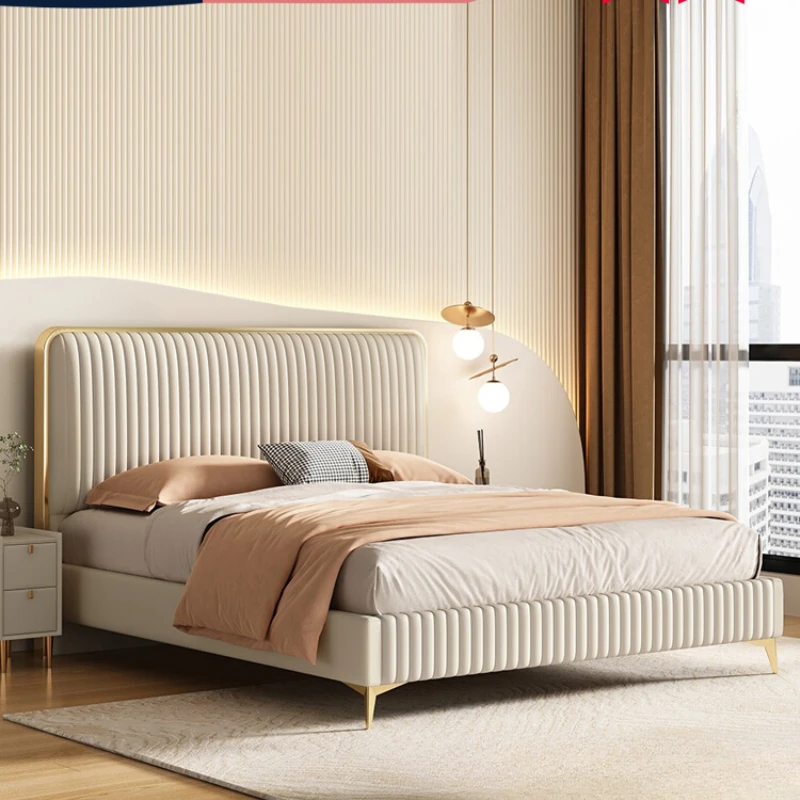 

Queen Headboard Frame Double Bed Luxury Support Living Room Frame Double Bed Hotel Princess Cama Matrimonial Bedroom Furniture