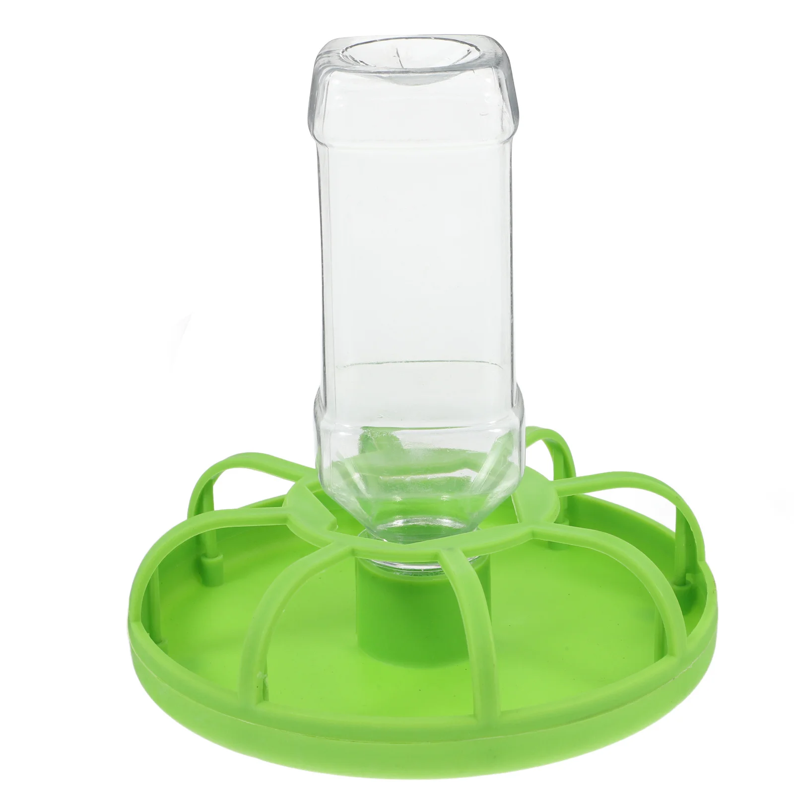 

Durable Plastic Poultry Feeder Food Dish with Holes for Quail Chicken Birds Large Capacity Easy Clean Feed Tool