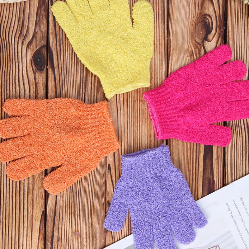 2pc Bath Gloves Skin Bath Shower Wash Cloth Exfoliating Body Massage Sponge Shower Scrubber Back Scrub Moisturizing Spa Supplies