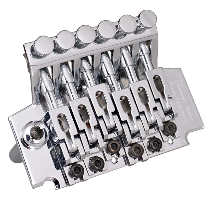 

ABVL-Chrome Electric Guitar Tremolo Bridge Part Kit Double Locking Systyem/78MM Between The 2 Studs Centers/Strings Through Sadd