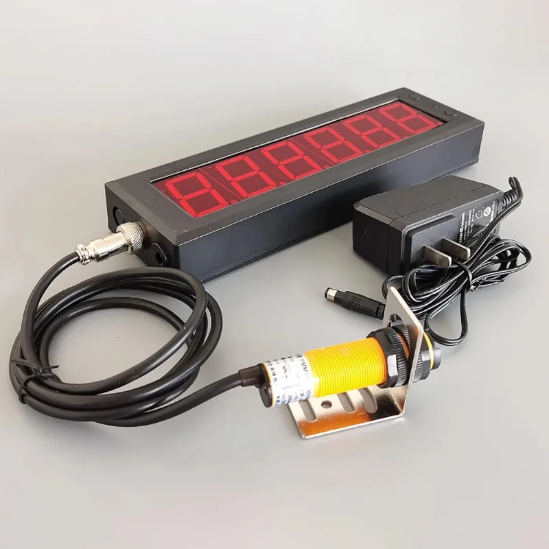 Large Screen Automatic Counter Single Head 30CM Infrared Sensor Conveyor Line Digital Display Counting Machine Set