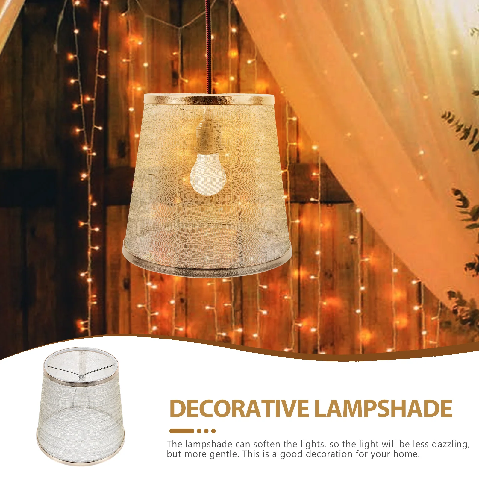 

PVC Lampshade for Floor Bedside Table Home Cover Light Fixtures Office Decor Transparent Bell Vintage Farmhouse Shades