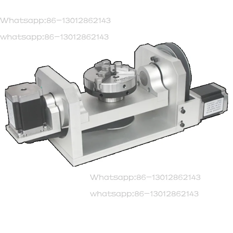 CNC 4th 5th Axis Rotary Table Dividing Head with 100mm 3 Jaw Chuck for CNC Router Engraver Milling Machine