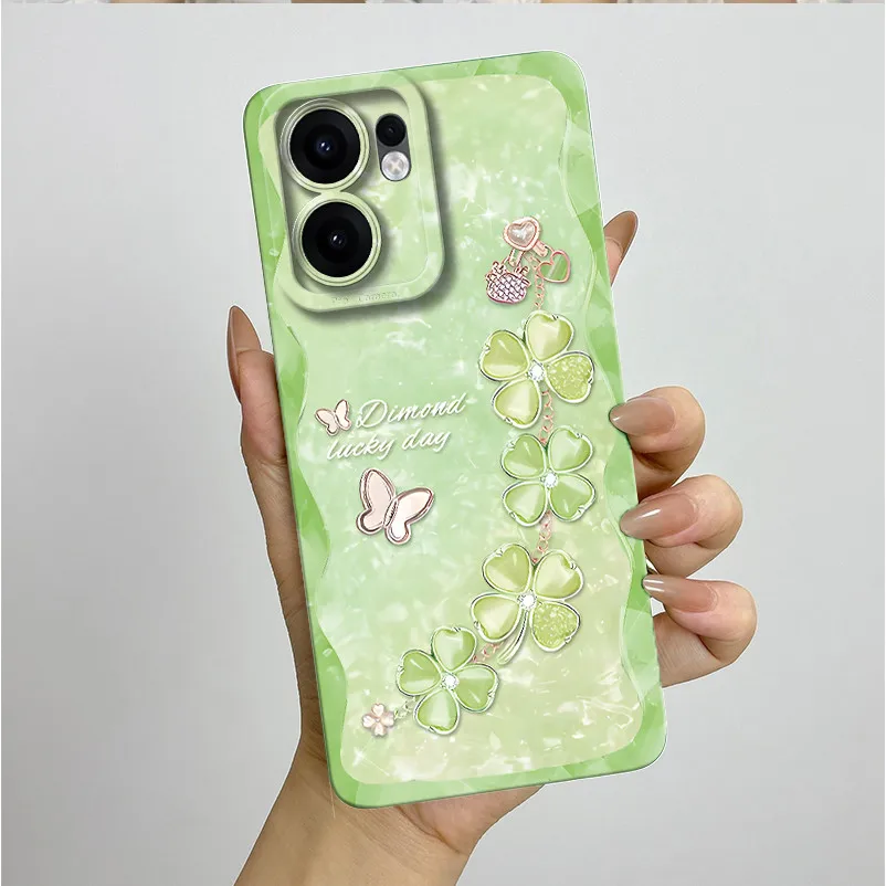 For Oppo Reno 13F Case CPH2699 Pretty Flower Cover Soft Silicone Full Protection Shell For Oppo Reno13 F Reno13F 5G Cases Fundas