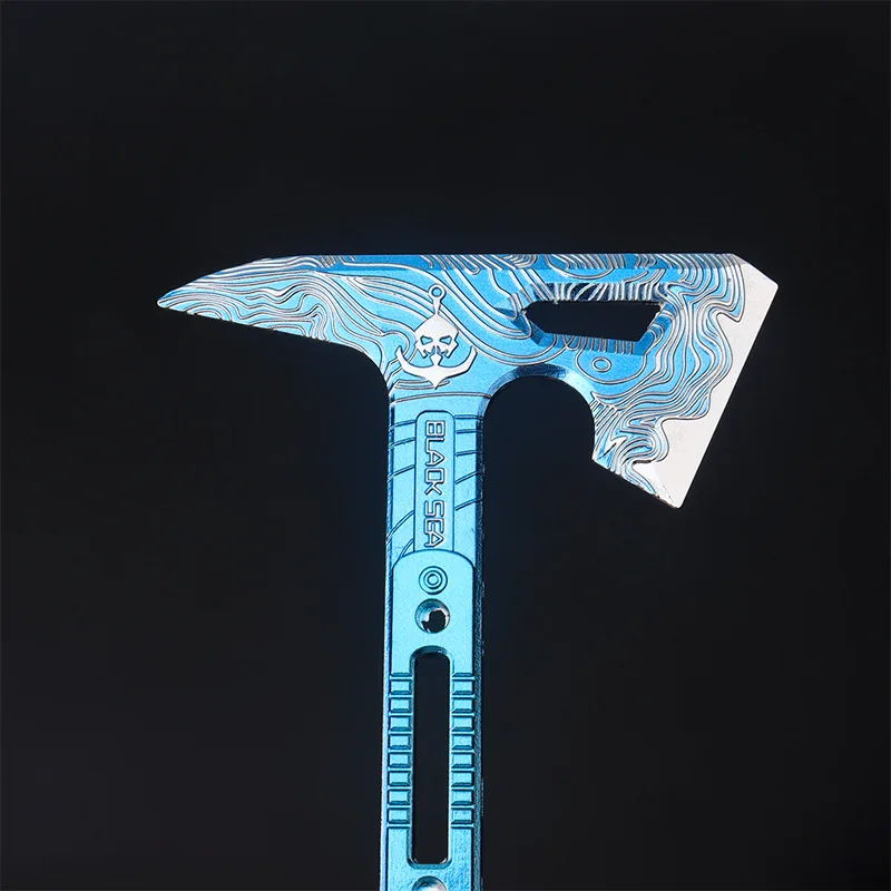 35 cm/13.78in Melee Wapens Model Zwarte Zee Tomahawk Hoge Kwaliteit Desktop Display Ornamenten Collectie Verjaardagscadeau voor meisje Jongen