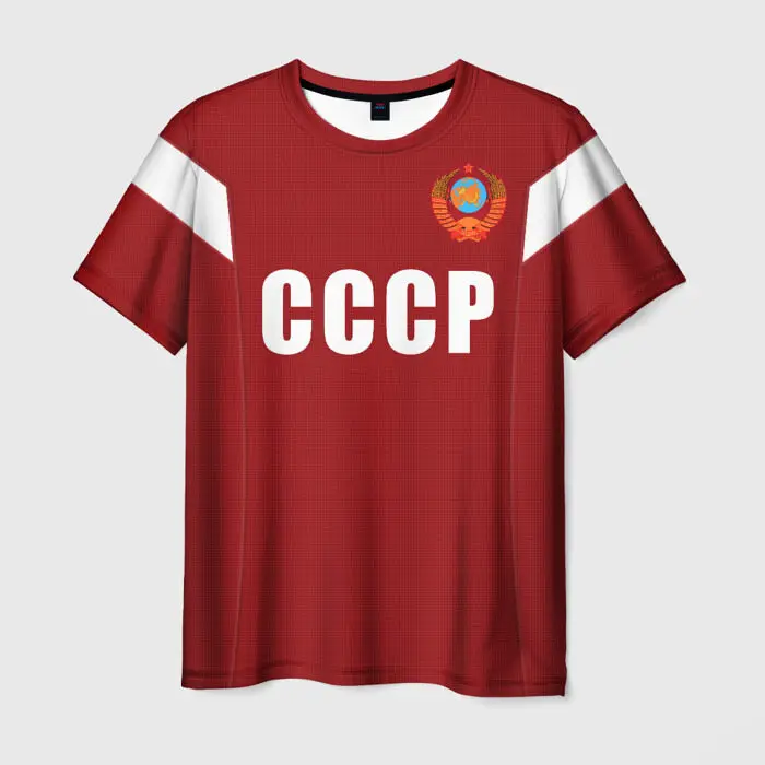 New Vintage CCCP Russian T-Shirts 3D Printed Men\'s Fashion USSR Soviet Union Pattern Short Sleeve O-Neck Tee Street Top Clothing