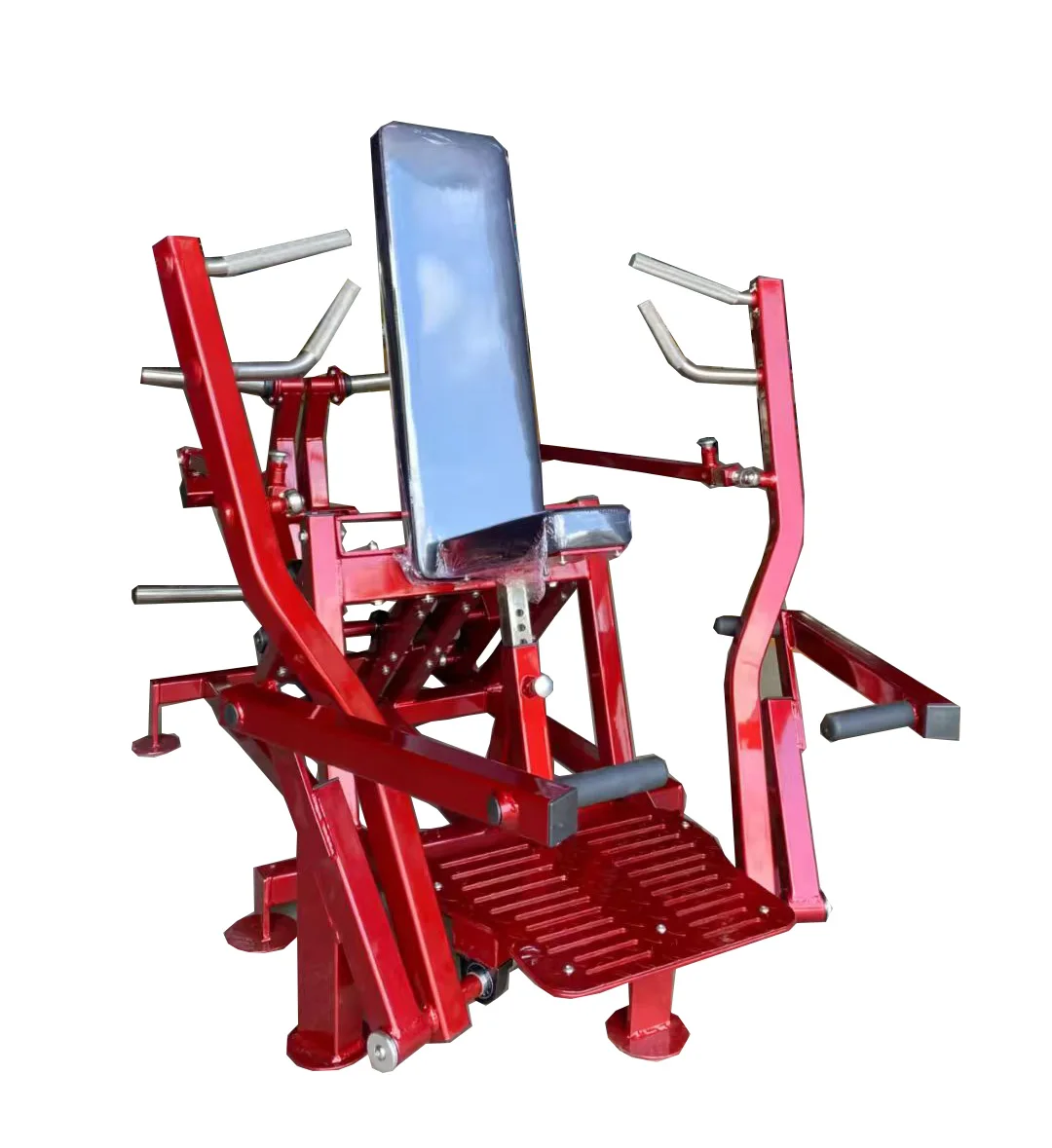 Commercial Gym Strength Iso Lateral Wide Plate Loaded Seated Split Push Chest Press Trainer For Gym Club