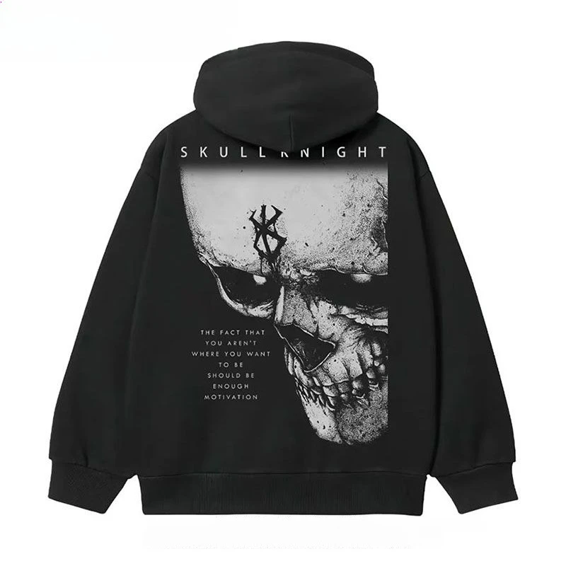 

New Jianfeng Legend Demon King Printed Sweater Tide Street Autumn and Winter Men's and Women's Long Sleeve Windproof Top Hoodie