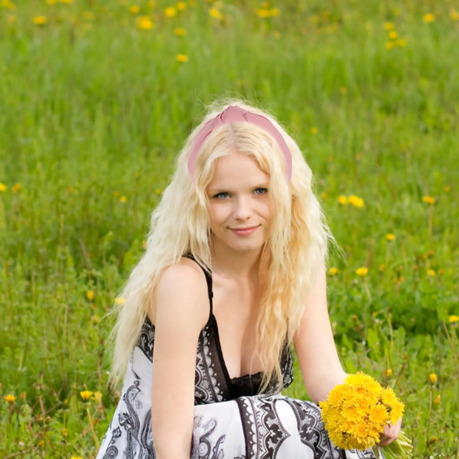 

Набор из 6 штук: широкие повязки на голову с узлами для женщин, декоративные модные аксессуары для волос, легкие, элегантные, для повседневной носки и вечеринок