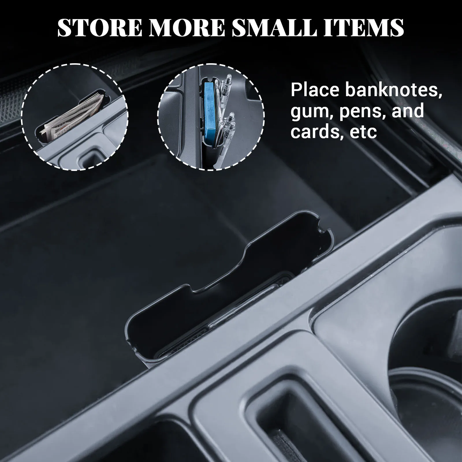 Center Console Phone Hanging Storage Box For 2021-2024 2025 Ford F150 Gear Shift Phone Holder Hanging Storage Organizer Car Tray