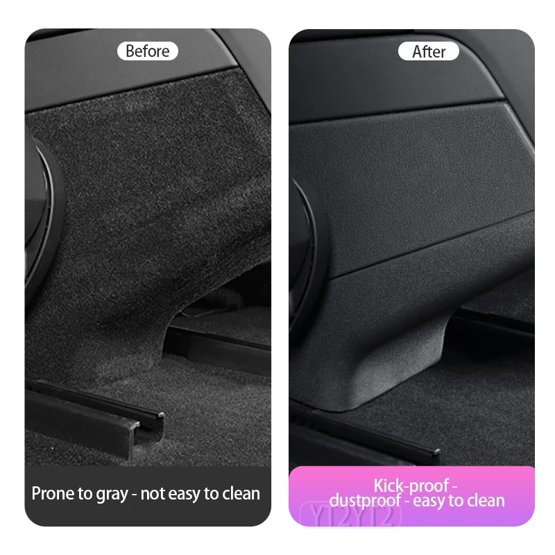 Para Tesla Model Y Highland Placa de protección contra patadas traseras Tesla 2025 Model Y Protector de patadas de coche accesorios interiores de coche