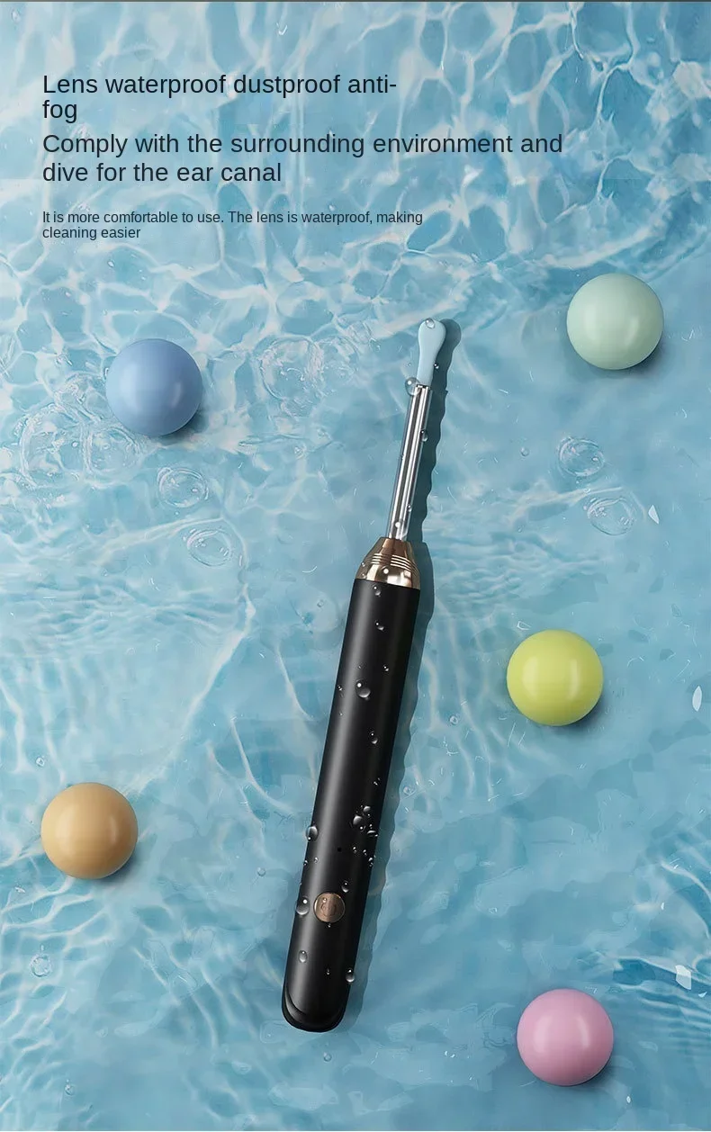 Tinsol Neuer 1296P Intelligenter Visueller Ohrenreiniger Ohrenschmalz-Entferner Otoskop USB-C-Ladegerät Endoskop mit Kamera – Detail 12