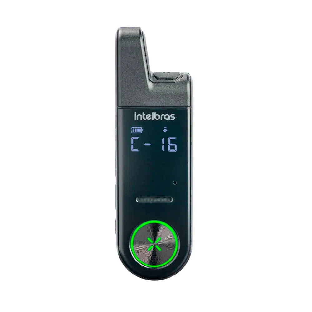 Rádio Comunicador Walkie Talkie Intelbras RC6 Mini Preto