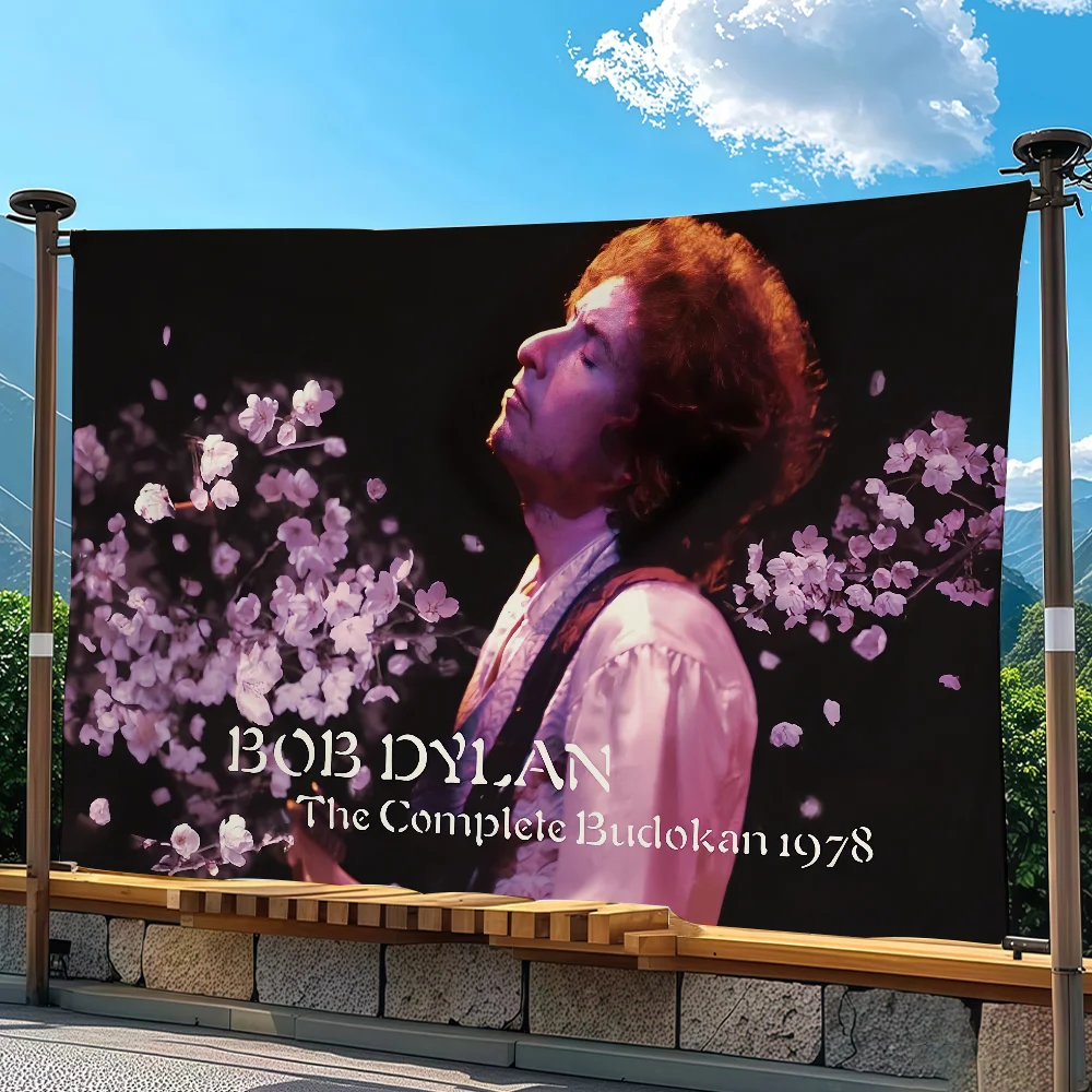 Singer Bob Dylan flag Advertising Banner for Camping Decoration Outdoor & Garage Wall Hanging Decorations