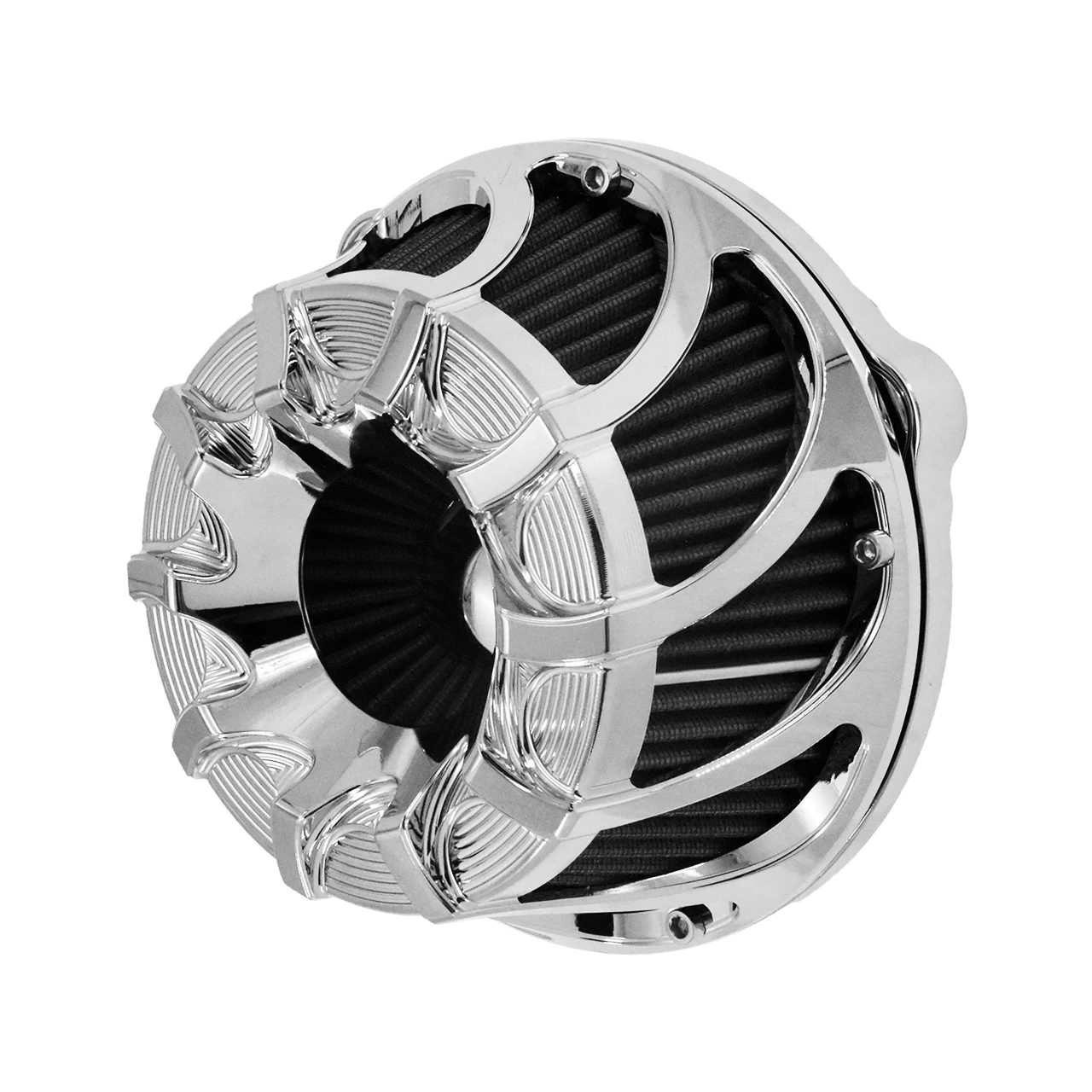 Motorcycle Air Filter Cleaner Intake Filter Chrome CNC For Harley Sportster XL 04-22 Softail Dyna Touring Road Glide  2000-2017