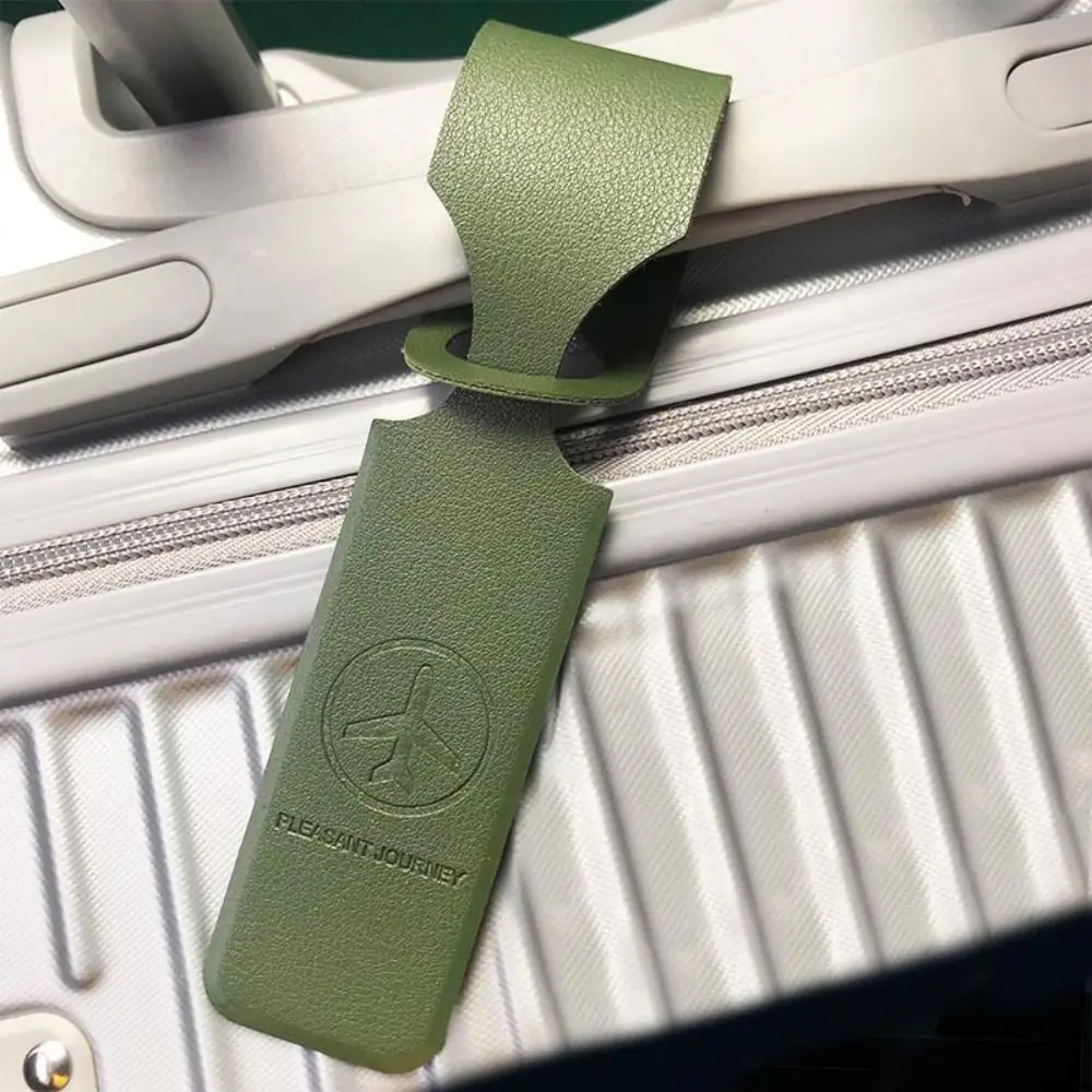 Leather Suitcase Tag Handbag Label Airplane Check-in Travel Accessories Boarding Pass Travel Luggage Tag Airplane Suitcase Tag