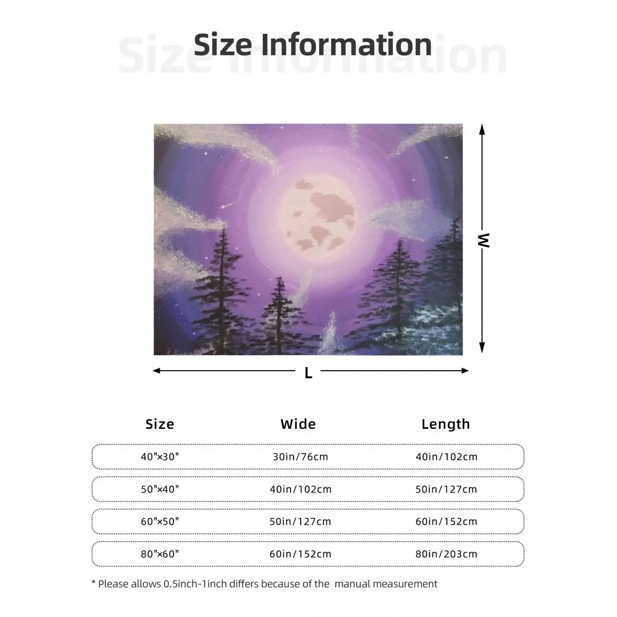 الأرجواني القمر الاكريليك اللوحة رمي بطانية السرير يغطي العلامة التجارية الفاخرة السرير لبطانيات الأريكة الزخرفية #6